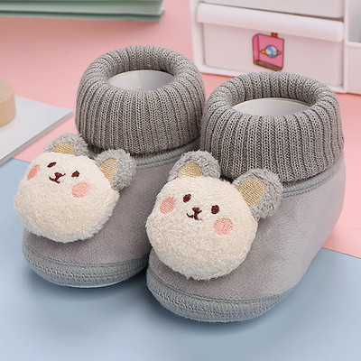 Παπούτσια για αγόρια Μποτάκια για κορίτσια Χειμερινά ζεστά κινούμενα σχέδια Animal Toddler Prewalkers Βαμβακερά μαλακά αντιολισθητικά χειμωνιάτικα παπούτσια για βρέφη για βρέφη