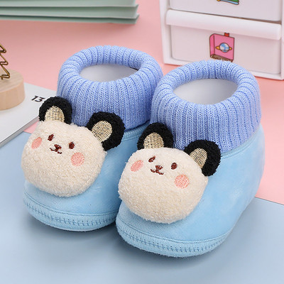 Παπούτσια για αγόρια Μποτάκια για κορίτσια Χειμερινά ζεστά κινούμενα σχέδια Animal Toddler Prewalkers Βαμβακερά μαλακά αντιολισθητικά χειμωνιάτικα παπούτσια για βρέφη για βρέφη