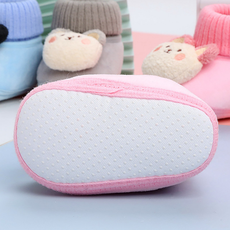 Παπούτσια για αγόρια Μποτάκια για κορίτσια Χειμερινά ζεστά κινούμενα σχέδια Animal Toddler Prewalkers Βαμβακερά μαλακά αντιολισθητικά χειμωνιάτικα παπούτσια για βρέφη για βρέφη