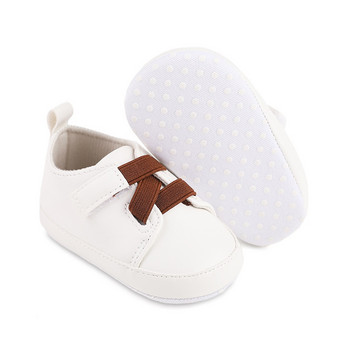 Кожени обувки за новородени бебета Първи проходилки Спортни обувки за малко дете Момичета Момчета Маратонки Мека подметка Противохлъзгаща се Обувки за бебешко креватче Prewalker