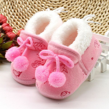 Зимни сладки новородени бебета момичета принцеса зимни ботуши първи проходилки меки подметки бебета малки деца детски момичета обувки обувки