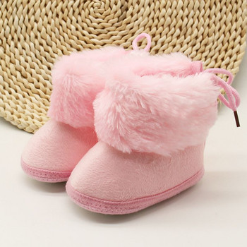 Зимни сладки новородени бебета момичета принцеса зимни ботуши първи проходилки меки подметки бебета малки деца детски момичета обувки обувки