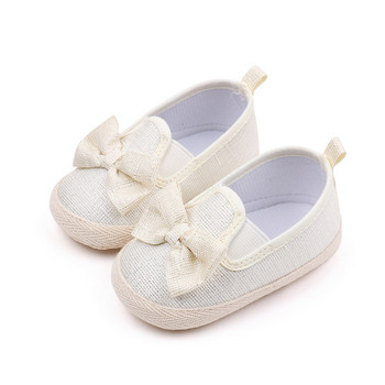 Обувки за малко дете Момиче 0-18M Обувки за новородени момичета Сладка панделка Мека подметка Детски обувки Дишащи противоплъзгащи се бебешки обувки Момиче