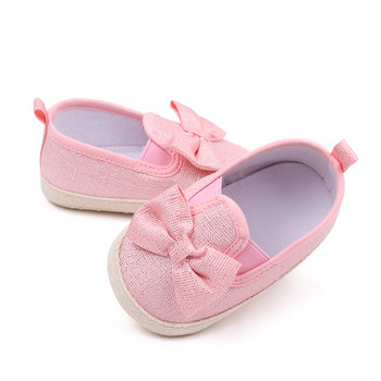 Обувки за малко дете Момиче 0-18M Обувки за новородени момичета Сладка панделка Мека подметка Детски обувки Дишащи противоплъзгащи се бебешки обувки Момиче