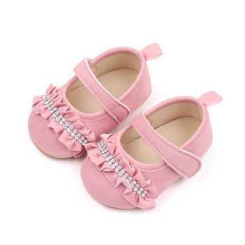 Бебешки велурени обувки Пролетни и есенни ежедневни обувки за бебета за момичета TPR подметка Противоплъзгащи се меки удобни обувки за малко дете Момиче