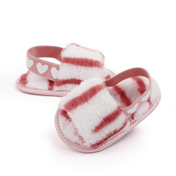 Μόδα ψεύτικη γούνα παιδικά παπούτσια για νεογέννητα Άνοιξη Χειμώνας χαριτωμένα βρέφη Παπούτσια για αγόρια για κορίτσια