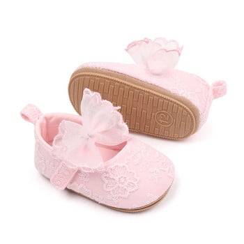 Baby Girls Princess Shoes, Soft Bow Flower Αντιολισθητικά στο κάτω μέρος First Walker Shoes Παπούτσια για νήπια