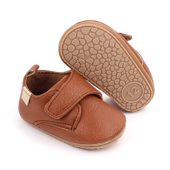 Παπούτσια 0-18 εκατομμυρίων νεογέννητων βρεφών για κοριτσάκια Casual Pu Leather First Walkers Αντιολισθητικά παπούτσια για νήπια