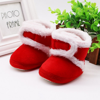 Baywell Winter Autumn Baby Girls Fur Snow Boots Μικρά αγόρια Ζεστά παπούτσια Άνετη μαλακή σόλα για βρέφη Πρώτη μπότες 0-15 μηνών