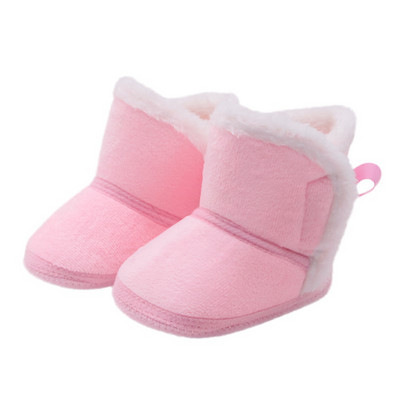 Baywell Winter Autumn Baby Girls Fur Snow Boots Μικρά αγόρια Ζεστά παπούτσια Άνετη μαλακή σόλα για βρέφη Πρώτη μπότες 0-15 μηνών
