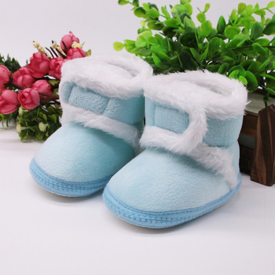 Baywell Winter Autumn Baby Girls Fur Snow Boots Μικρά αγόρια Ζεστά παπούτσια Άνετη μαλακή σόλα για βρέφη Πρώτη μπότες 0-15 μηνών
