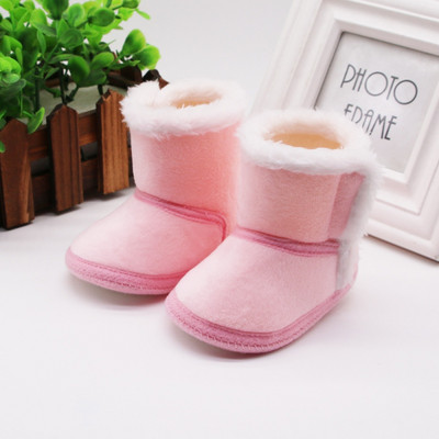 Baywell Winter Autumn Baby Girls Fur Snow Boots Μικρά αγόρια Ζεστά παπούτσια Άνετη μαλακή σόλα για βρέφη Πρώτη μπότες 0-15 μηνών