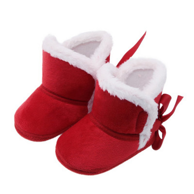 Baywell Winter Autumn Baby Girls Fur Snow Boots Μικρά αγόρια Ζεστά παπούτσια Άνετη μαλακή σόλα για βρέφη Πρώτη μπότες 0-15 μηνών