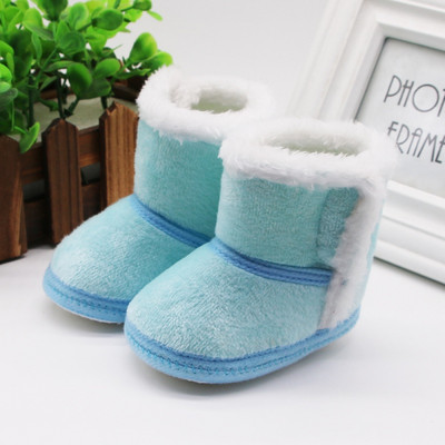 Baywell Winter Autumn Baby Girls Fur Snow Boots Μικρά αγόρια Ζεστά παπούτσια Άνετη μαλακή σόλα για βρέφη Πρώτη μπότες 0-15 μηνών