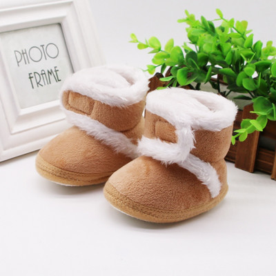 Baywell Winter Autumn Baby Girls Fur Snow Boots Μικρά αγόρια Ζεστά παπούτσια Άνετη μαλακή σόλα για βρέφη Πρώτη μπότες 0-15 μηνών