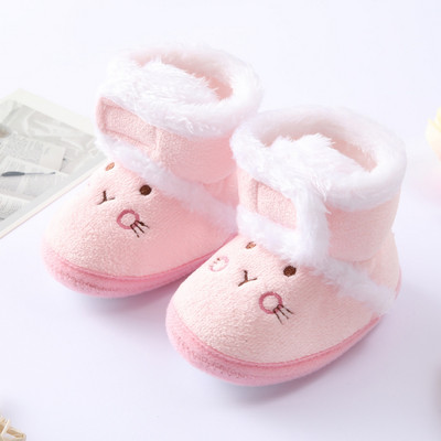 Baywell Winter Autumn Baby Girls Fur Snow Boots Μικρά αγόρια Ζεστά παπούτσια Άνετη μαλακή σόλα για βρέφη Πρώτη μπότες 0-15 μηνών