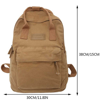 Βαμβακερό καμβά ανδρικό γυναικείο σακίδιο πλάτης Vintage ταξιδιωτικά σακίδια πλάτης μετακινήσεων μεγάλης χωρητικότητας Fashion Σακίδιο Laptop Τσάντα για βιβλία