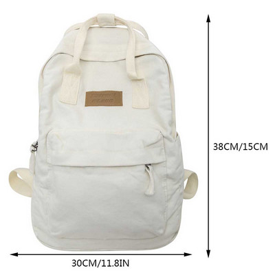 Βαμβακερό καμβά ανδρικό γυναικείο σακίδιο πλάτης Vintage ταξιδιωτικά σακίδια πλάτης μετακινήσεων μεγάλης χωρητικότητας Fashion Σακίδιο Laptop Τσάντα για βιβλία