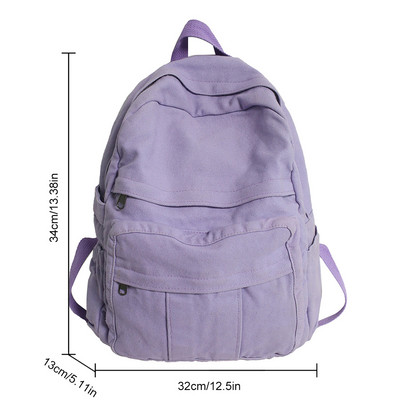 Βαμβακερό καμβά ανδρικό γυναικείο σακίδιο πλάτης Vintage ταξιδιωτικά σακίδια πλάτης μετακινήσεων μεγάλης χωρητικότητας Fashion Σακίδιο Laptop Τσάντα για βιβλία