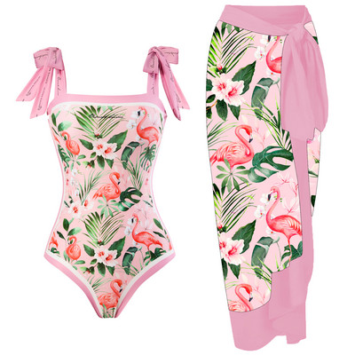 2023. gada grozāms viendaļīgs peldkostīms ar pludmales svārkiem Sieviešu peldkostīms Monokini Drukas peldkostīms Sieviešu pludmales tērps peldkostīms Beach