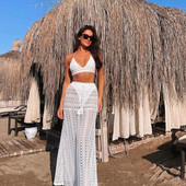 2023 Μαγιό 3 τμχ Σετ λουλουδιών μπικίνι Γυναικείο μαγιό με κουμπί Ψηλόμεση Μαγιό Μαγιό Beachwear Bandeau Biquini