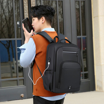 Crossten Μεγάλη χωρητικότητα 15,6 ιντσών Σακίδιο πλάτης Laptop Ανθεκτική καθημερινή σχολική τσάντα Πολυλειτουργική θύρα φόρτισης USB Αδιάβροχη