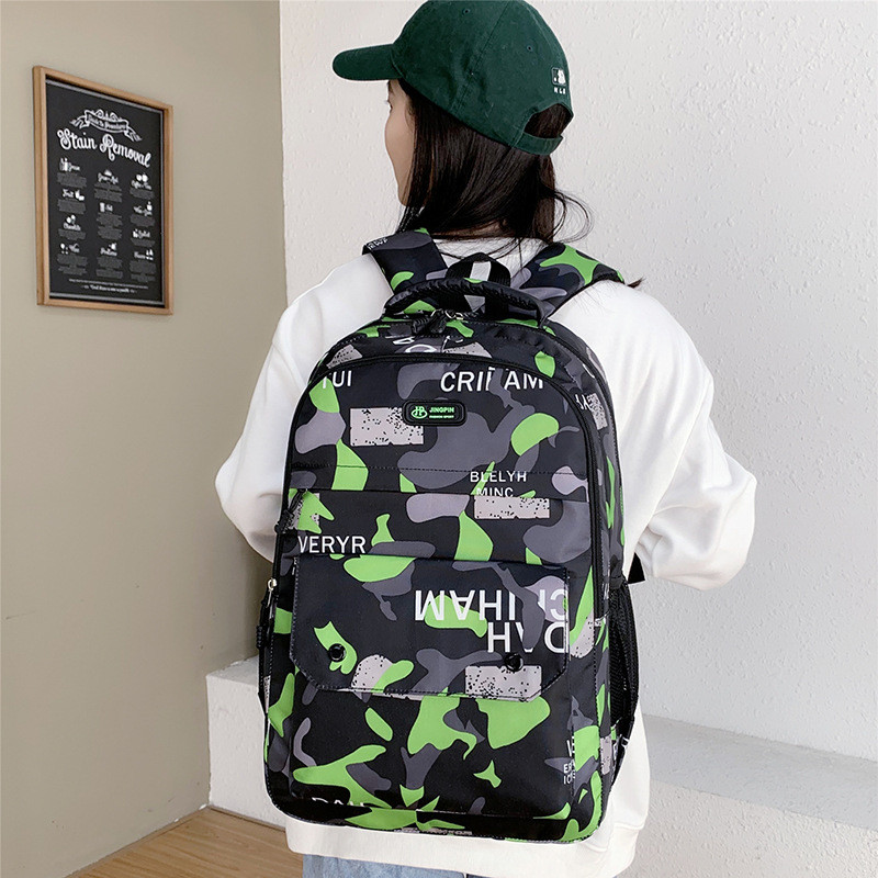 2023 rucsac nou de camuflaj Street Trend Rucsacuri cool pentru bărbați și femei pentru elevi de liceu ghiozdan casual