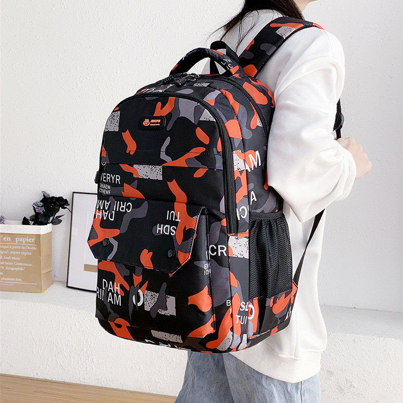 2023 rucsac nou de camuflaj Street Trend Rucsacuri cool pentru bărbați și femei pentru elevi de liceu ghiozdan casual