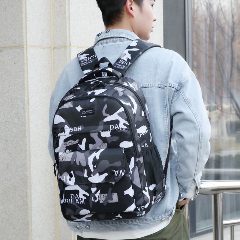 2023 rucsac nou de camuflaj Street Trend Rucsacuri cool pentru bărbați și femei pentru elevi de liceu ghiozdan casual