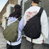 Ανδρικές τσάντες ώμου Nylon πακέτα μέσης Sling bag Crossbody Outdoor Sport Shoulder Bag Pack Daily Picnic Messenger Bag Bolsa