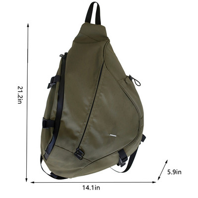 Ανδρικές τσάντες ώμου Nylon πακέτα μέσης Sling bag Crossbody Outdoor Sport Shoulder Bag Pack Daily Picnic Messenger Bag Bolsa