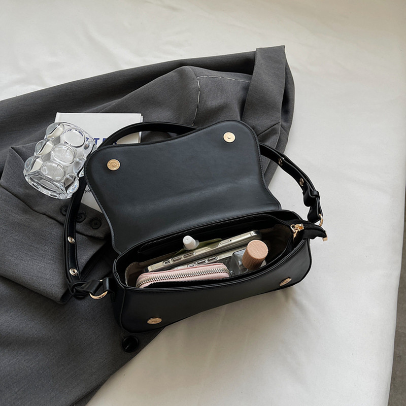 Geantă de umăr pentru petrecere a timpului liber pentru femei, curea reglabilă, geantă de umăr elegantă din PU, de culoare solidă, poșetă hobo, geantă de cumpărături ocazională