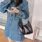 Γυναικεία τσάντα ώμου με φερμουάρ Κομψή τσάντα με λαβή ελαφριά μεγάλης χωρητικότητας Ευέλικτα γυναικεία πορτοφόλια αγοραστών