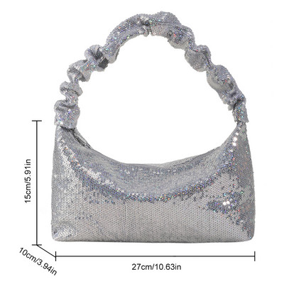 Fashion Sequin Βραδινή τσάντα Clutch Γυαλιστερή γυναικεία δείπνο Γαμήλια πορτοφόλια Τσάντα για κορίτσια Μοντέρνες επώνυμες τσάντες ώμου μασχάλης