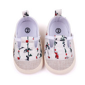 Νεογέννητα παιδικά παπούτσια για κορίτσια Μόδα Χαριτωμένα παιδικά παπούτσια καμβά για κοριτσάκι Βρεφικά παπούτσια μαλακή σόλα Baby First Walkers Zapatos Bebe