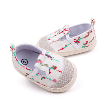 Обувки за новородени момичета Модни сладки платнени обувки за малки деца за момиченца Обувки за бебета с мека подметка Бебешки обувки за първи път на прохождане Zapatos Bebe