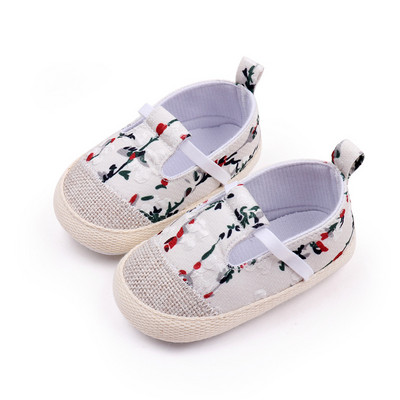 Νεογέννητα παιδικά παπούτσια για κορίτσια Μόδα Χαριτωμένα παιδικά παπούτσια καμβά για κοριτσάκι Βρεφικά παπούτσια μαλακή σόλα Baby First Walkers Zapatos Bebe