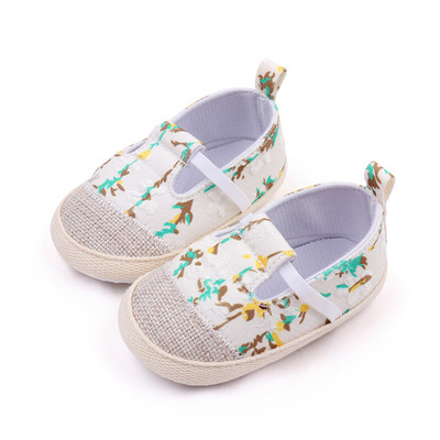 Νεογέννητα παιδικά παπούτσια για κορίτσια Μόδα Χαριτωμένα παιδικά παπούτσια καμβά για κοριτσάκι Βρεφικά παπούτσια μαλακή σόλα Baby First Walkers Zapatos Bebe