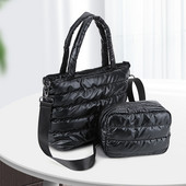 Γυναικεία καπιτονέ τσάντα τσάντα τσάντα τσάντα μακιγιάζ Θήκη μακιγιάζ Ευέλικτη τσάντα ώμου Καλλυντική θήκη Μεγάλης χωρητικότητας Fashion Τσάντα αγορών