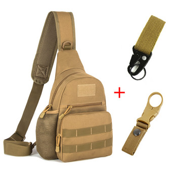 Гръдна чанта Тактическа чанта за през рамо Мъжка външна прашка Multicam Камуфлаж Къмпинг Пътуване Туризъм Лов Военна чанта Crossbody Y6322