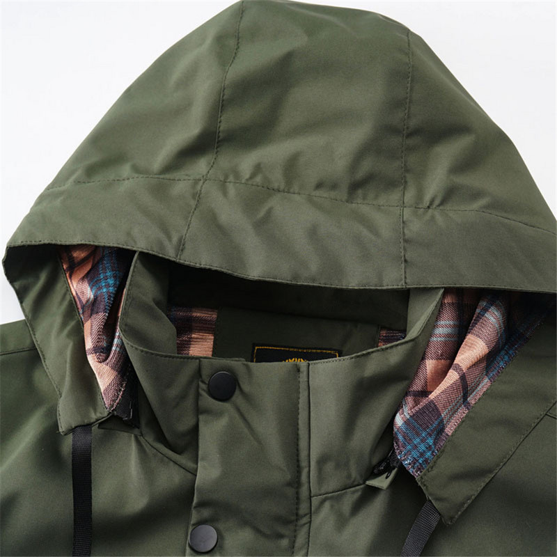 Στρατιωτικό Μπουφάν Ανδρικά Ανεμοδαρμένα Παλτό Ανοιξιάτικο Φθινόπωρο Μπουφάν με κουκούλα Ανδρικό Πράσινο Εξωτερικό Μπουφάν Cargo για εξωτερικούς χώρους