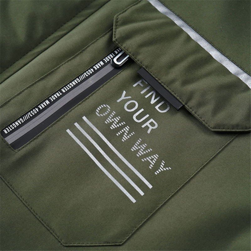 Στρατιωτικό Μπουφάν Ανδρικά Ανεμοδαρμένα Παλτό Ανοιξιάτικο Φθινόπωρο Μπουφάν με κουκούλα Ανδρικό Πράσινο Εξωτερικό Μπουφάν Cargo για εξωτερικούς χώρους