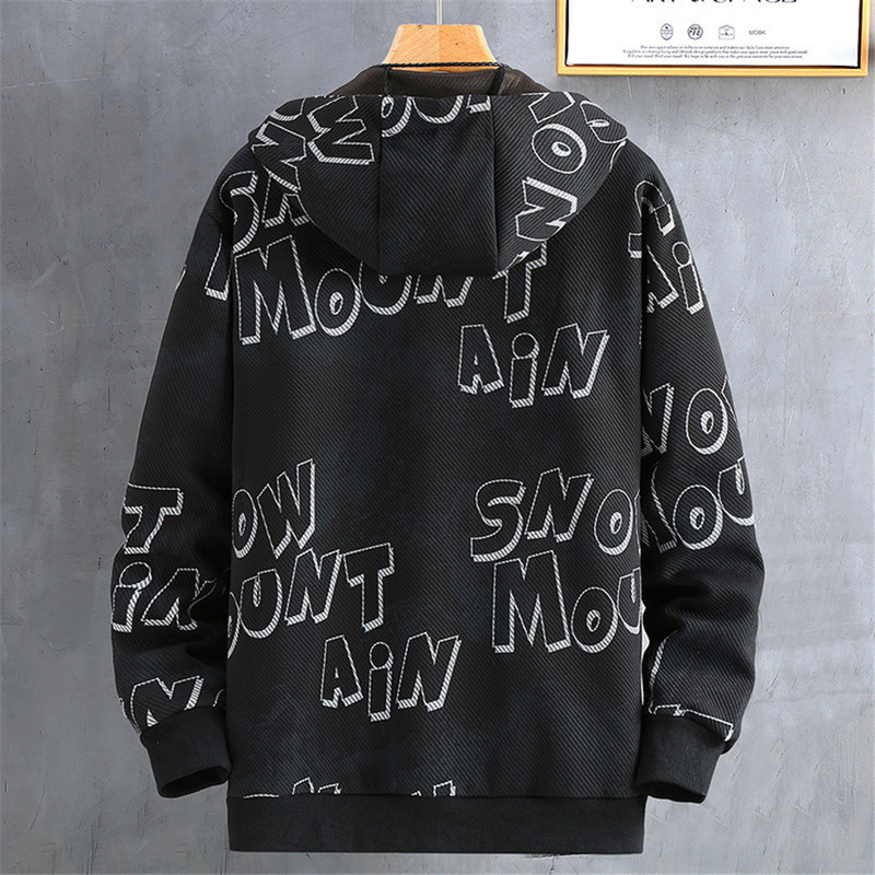 Ανοιξιάτικο φθινοπωρινό μπουφάν Ανδρικό παλτό 10xl Plus Size Μόδα Casual Μπουφάν με κουκούλα Ανδρικό μεγάλο μέγεθος 10xl Παλτό Επιστολή εκτύπωσης