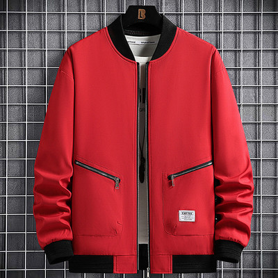 2023 Nové jarné bundy Pánske baseballové bundy Módne ležérne kabáty Bundy Plus Size 6XL 8XL Vonkajšie vrchné oblečenie Jednofarebné