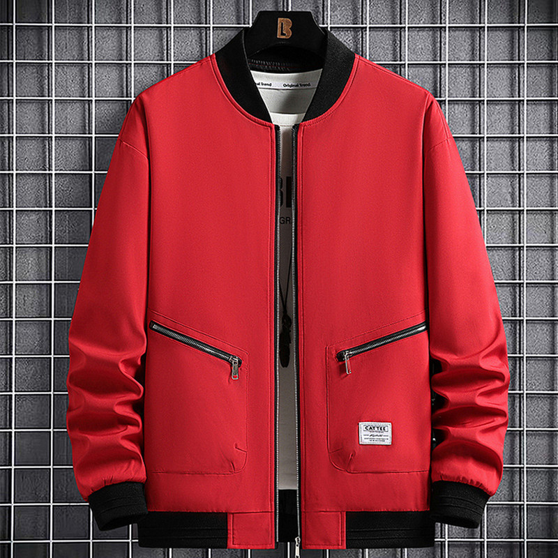 2023 Nové jarné bundy Pánske baseballové bundy Módne ležérne kabáty Bundy Plus Size 6XL 8XL Vonkajšie vrchné oblečenie Jednofarebné