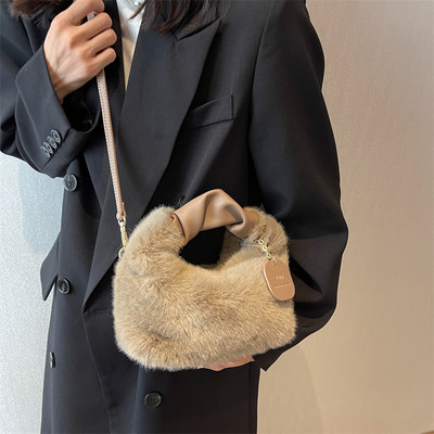 Τσάντες βελούδινες για κορίτσια Χαριτωμένη τσάντα ώμου Τσάντα τσάντα τσάντα για ψώνια μόδας