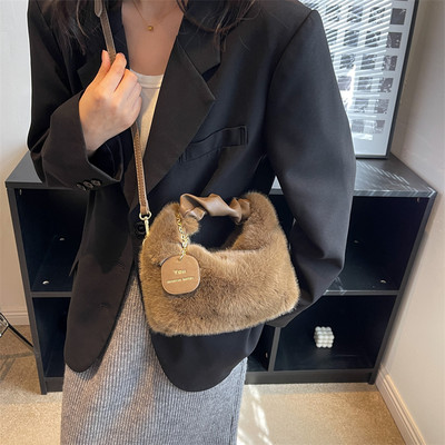 Τσάντες βελούδινες για κορίτσια Χαριτωμένη τσάντα ώμου Τσάντα τσάντα τσάντα για ψώνια μόδας