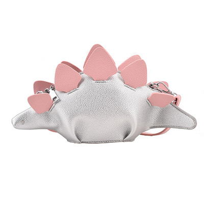 Τσάντα ώμου Girl Dinosaur PU Stegosaurus CrossBody Bag Cute Shopper Bag