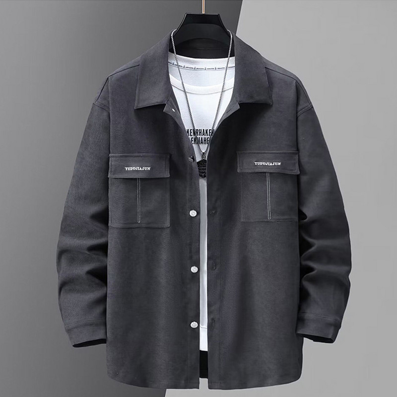 Cargo Jacket Ανδρικό Μέγεθος 10XL 11XL Μπουφάν Παλτό Ανοιξιάτικα Φθινοπωρινά Μαύρα Παλτό Ανδρικά Μεγάλο Μέγεθος 10XL Εξωτερικά Μπουφάν με Κουμπιά Φαρδιά