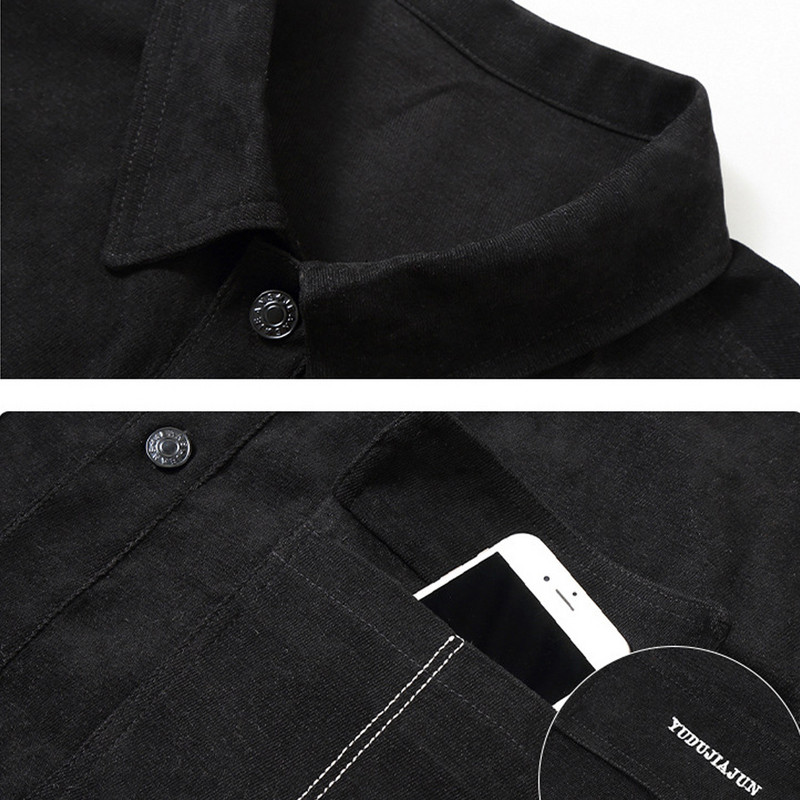 Cargo Jacket Ανδρικό Μέγεθος 10XL 11XL Μπουφάν Παλτό Ανοιξιάτικα Φθινοπωρινά Μαύρα Παλτό Ανδρικά Μεγάλο Μέγεθος 10XL Εξωτερικά Μπουφάν με Κουμπιά Φαρδιά